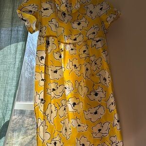 Fun Floral Yellow Dress